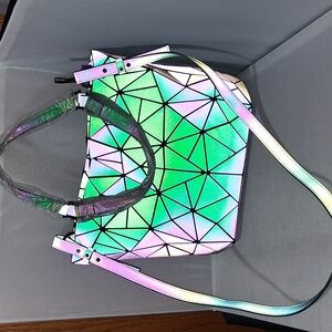 Geometric Luminous Crossbody Purse